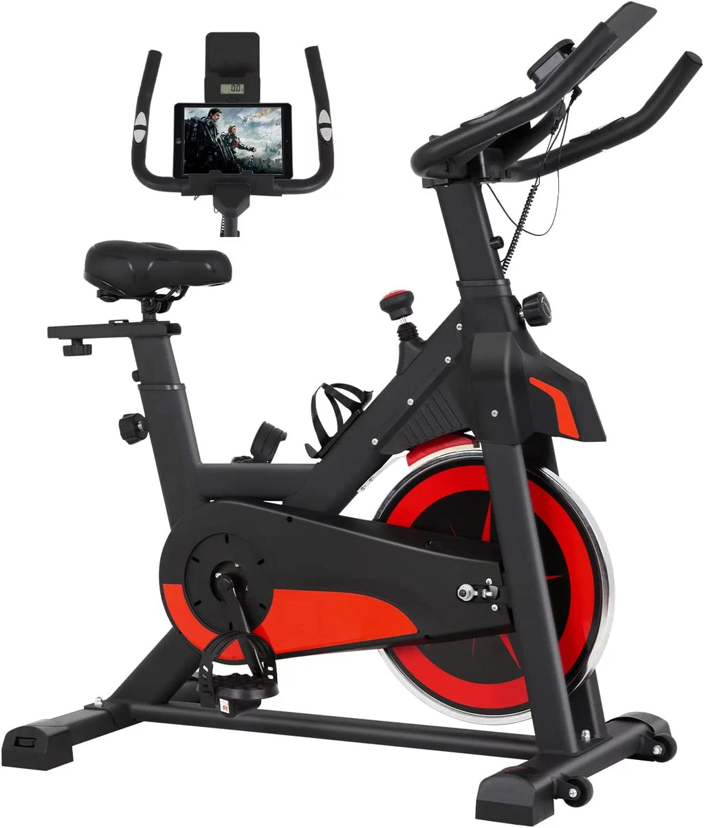 Exercise Bike Indoor Cycling Bike Stationary Black U404