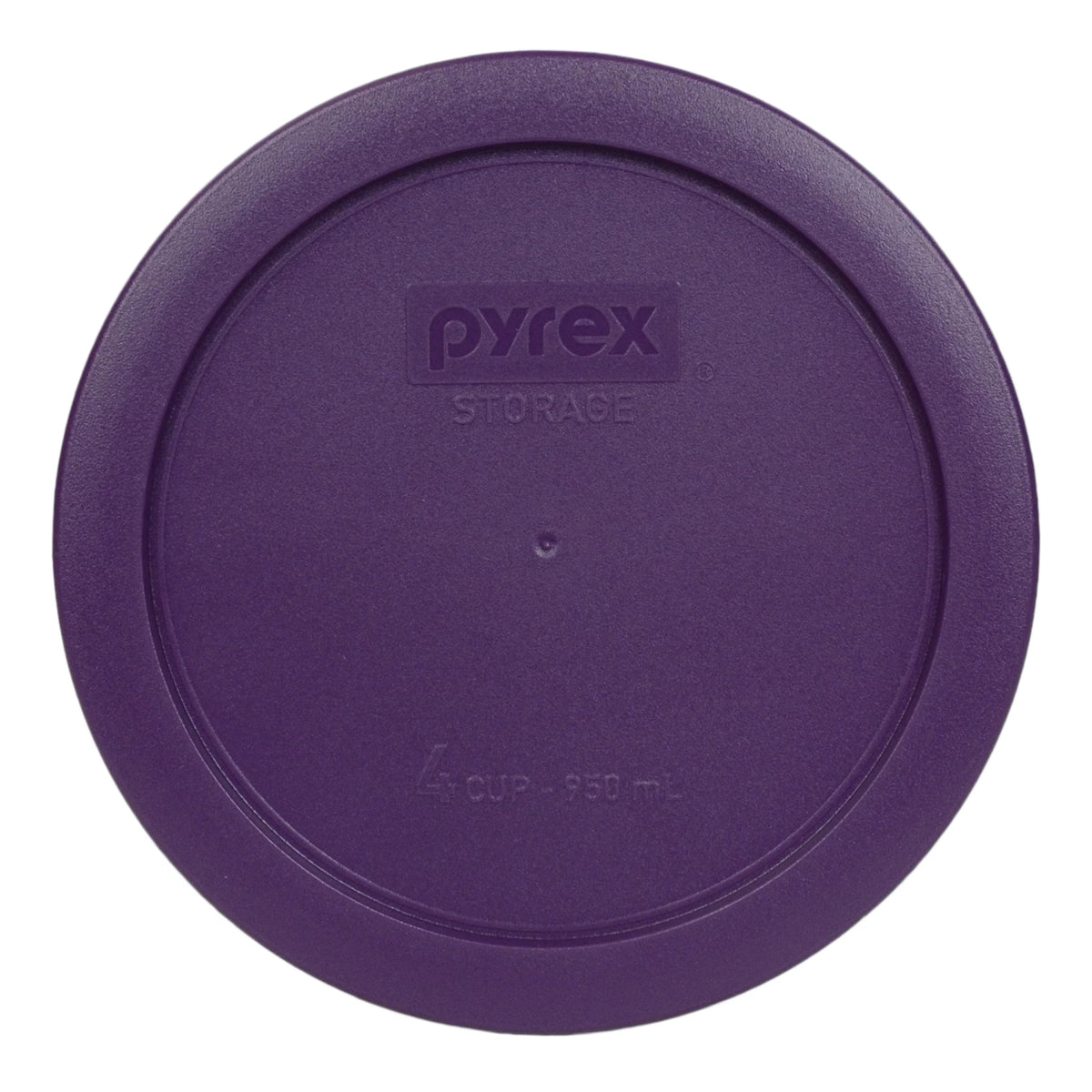 4-Cup Round Glass Food Storage Bowl with Purple Lid Z162