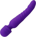 Super Silent Waterproof Realistic Dildo Vibrator 10 Modes Purple D1255