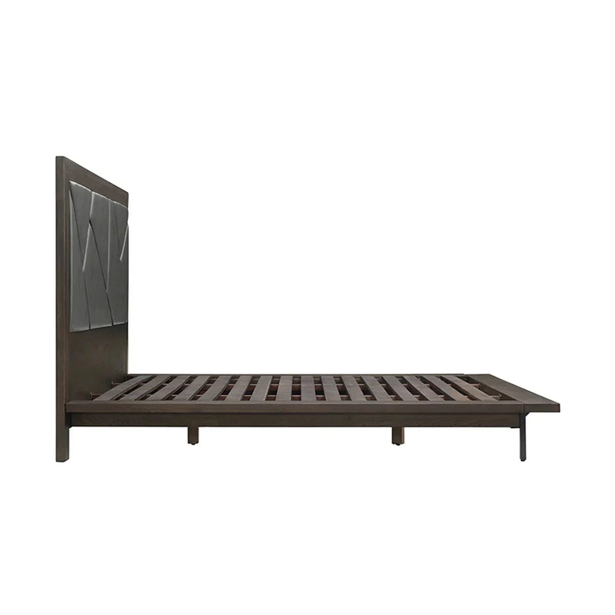 Queen Size Oak Wood Platform Bed T677810