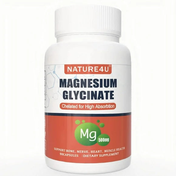 Magnesium Glycinate 500mg 90 Capsules Supplement U75622
