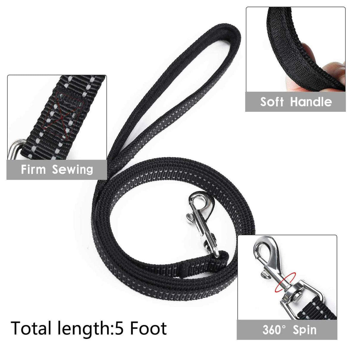 Dog Harness and Leash Set No Pull Soft Mesh Pet Harness G868