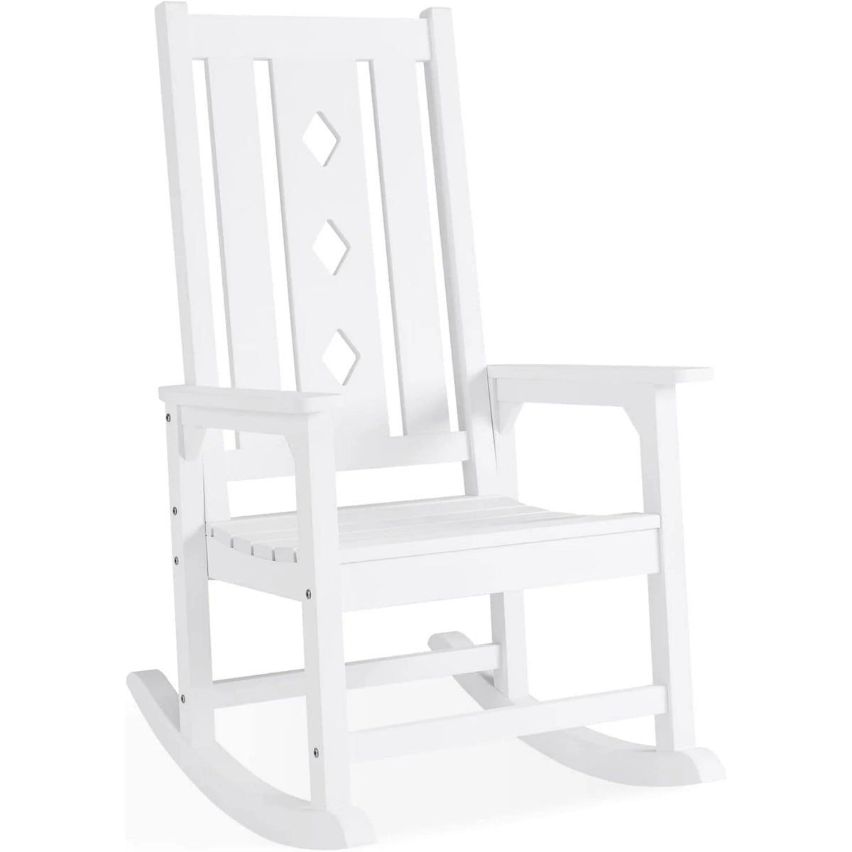 Oversized Weather Resistant Rocking Chair 350lbs Black X236