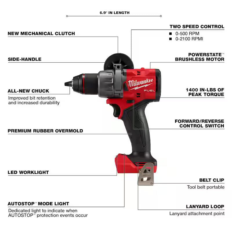 18V Lithium-Ion Brushless Cordless 1/2 in. Hammer Drill/Driver Q616812