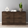 White 6 Drawer Dresser F404