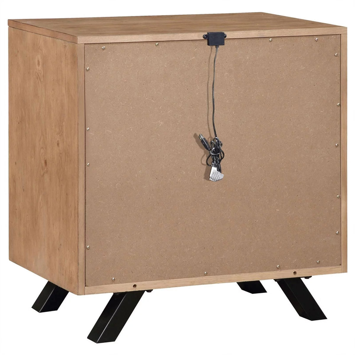 5-piece Wood Eastern King Bedroom Set Light Honey Brown and Gray T585862