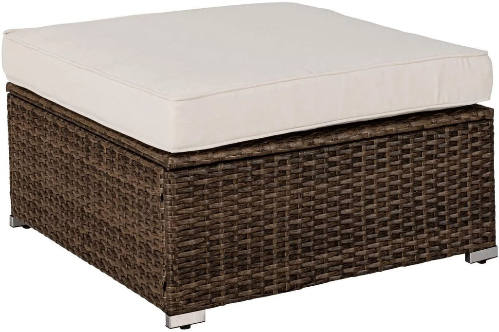 Brown Armless Wicker Chair B70743