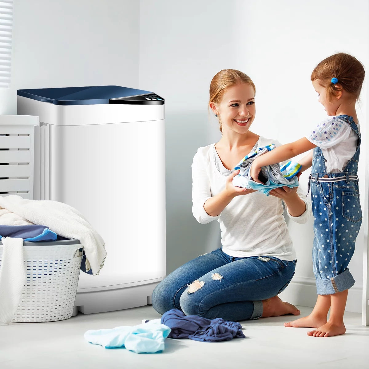 7.7 lbs Full-Automatic Washing Machine V81051