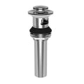 Push Pop-Up Drain Assembly with Overflow Gloss Black V36430