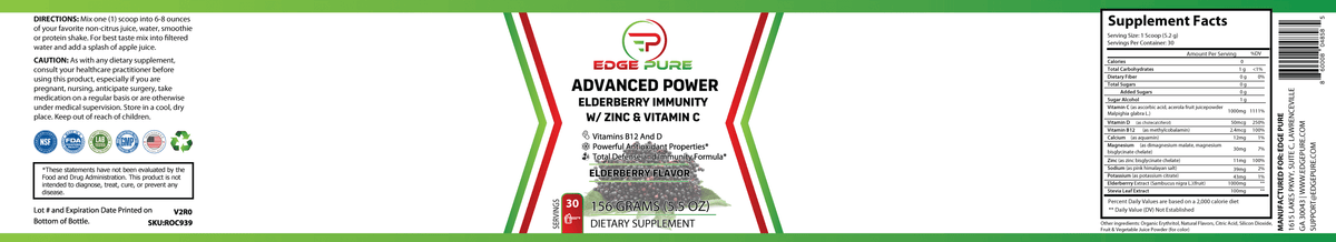 Elderberry Immunity with Zinc & Vitamin C V332