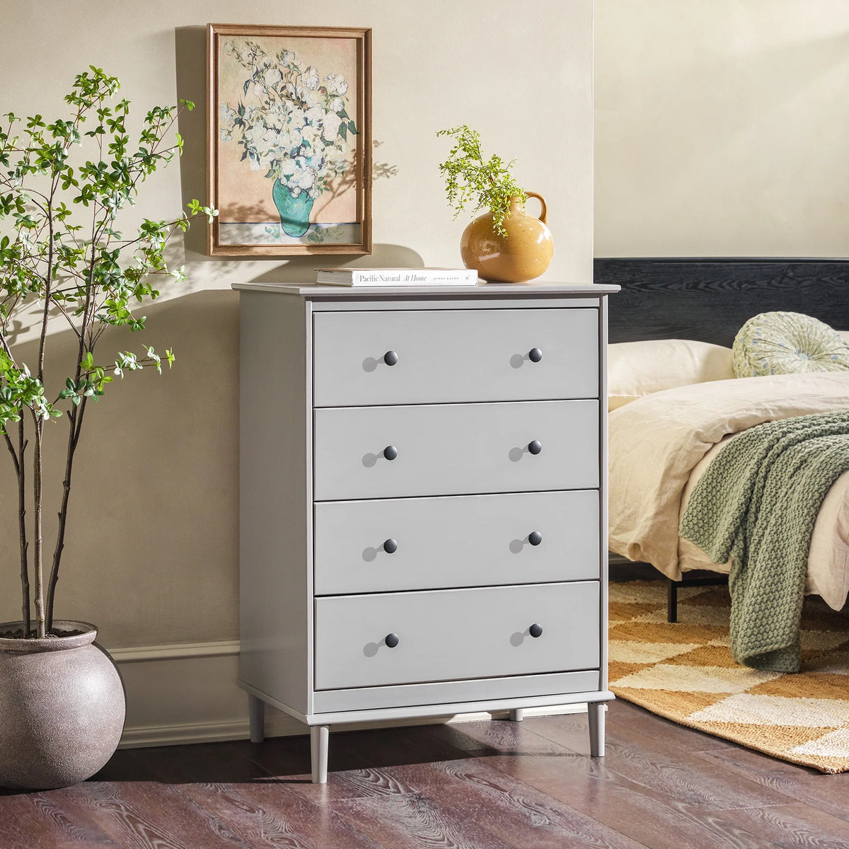4 Drawer Solid Wood Dresser V11139