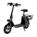 Foldable Electric Scooter with Seat and Carry Basket F607199