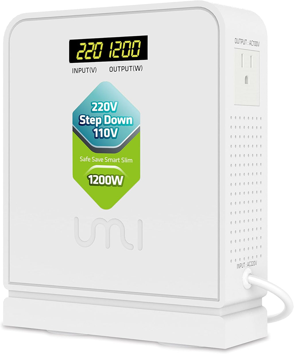 220V to 110V Step Down Transformer 1600 Watts White L700510