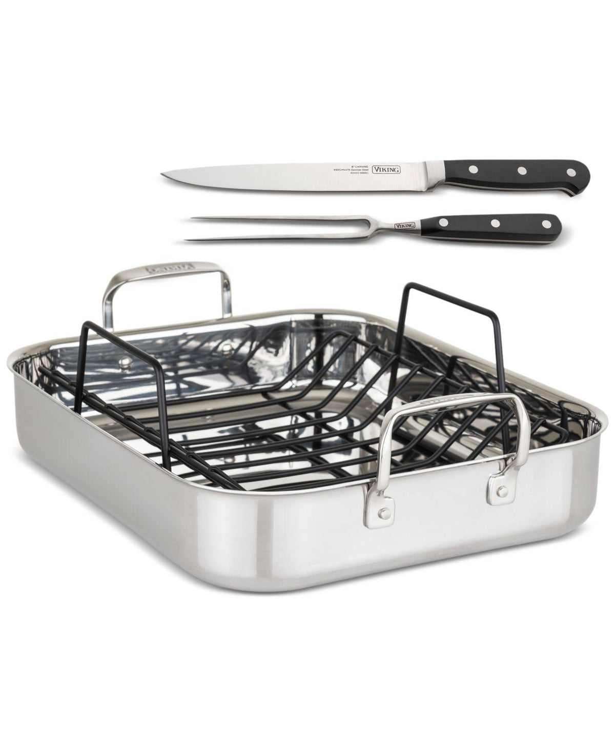 Stainless Steel Roasting Pan with Rack C705594