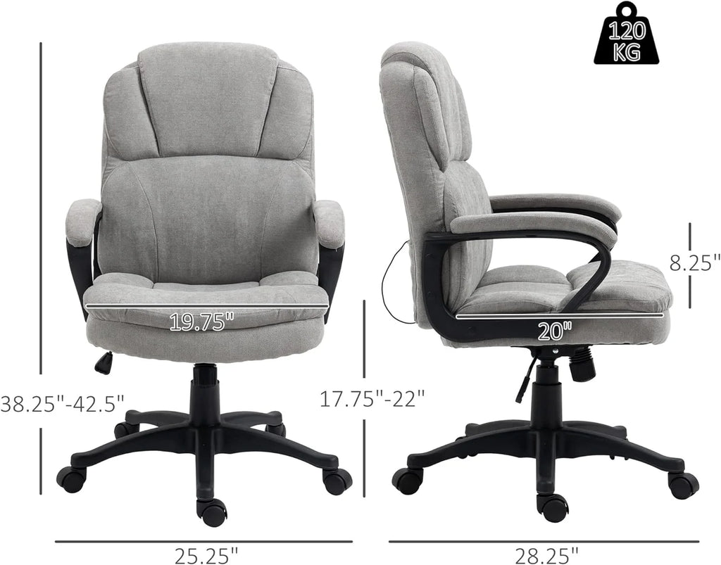 Gray Massage Office Chair with USB Power D84532