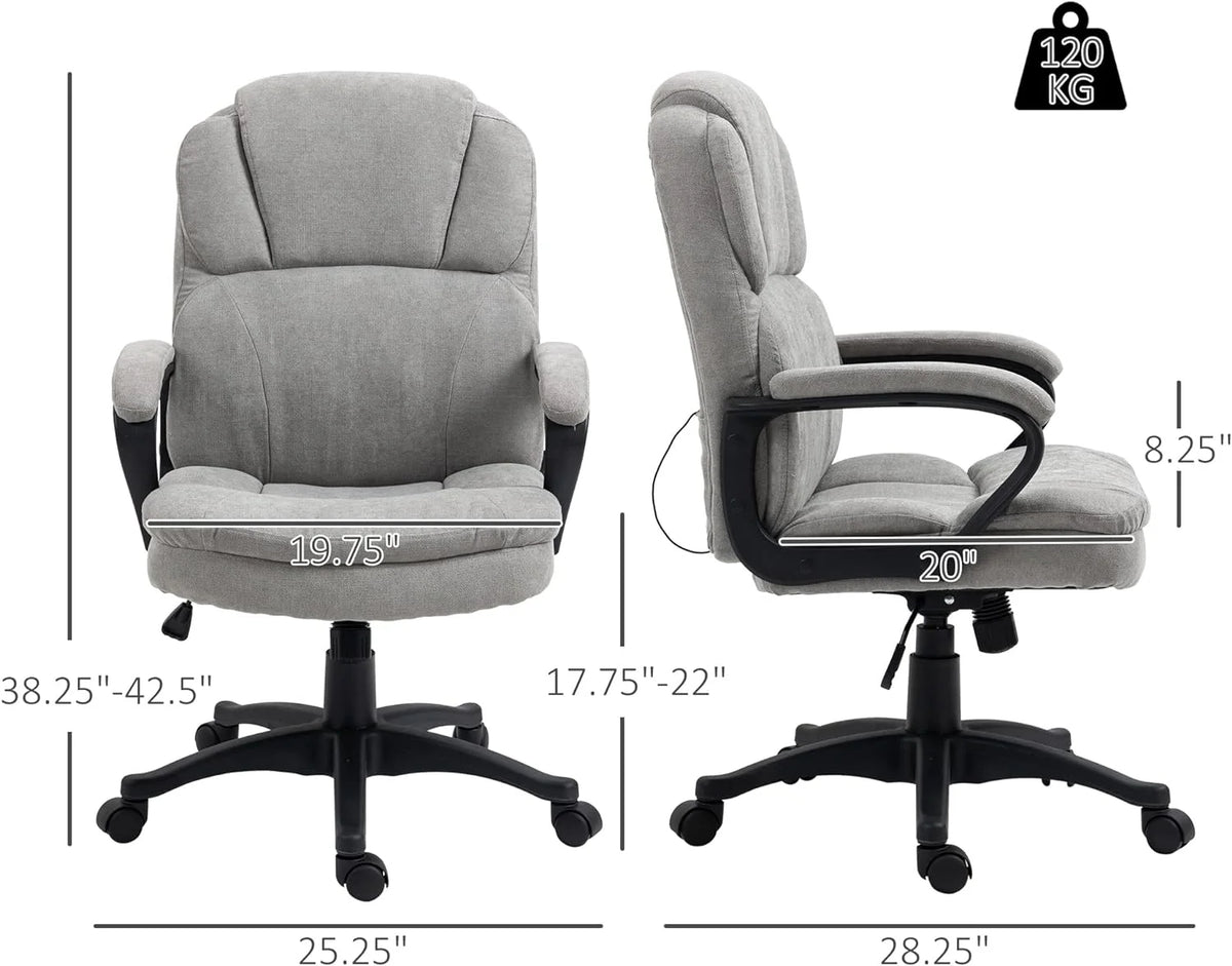 Gray Massage Office Chair with USB Power D84532