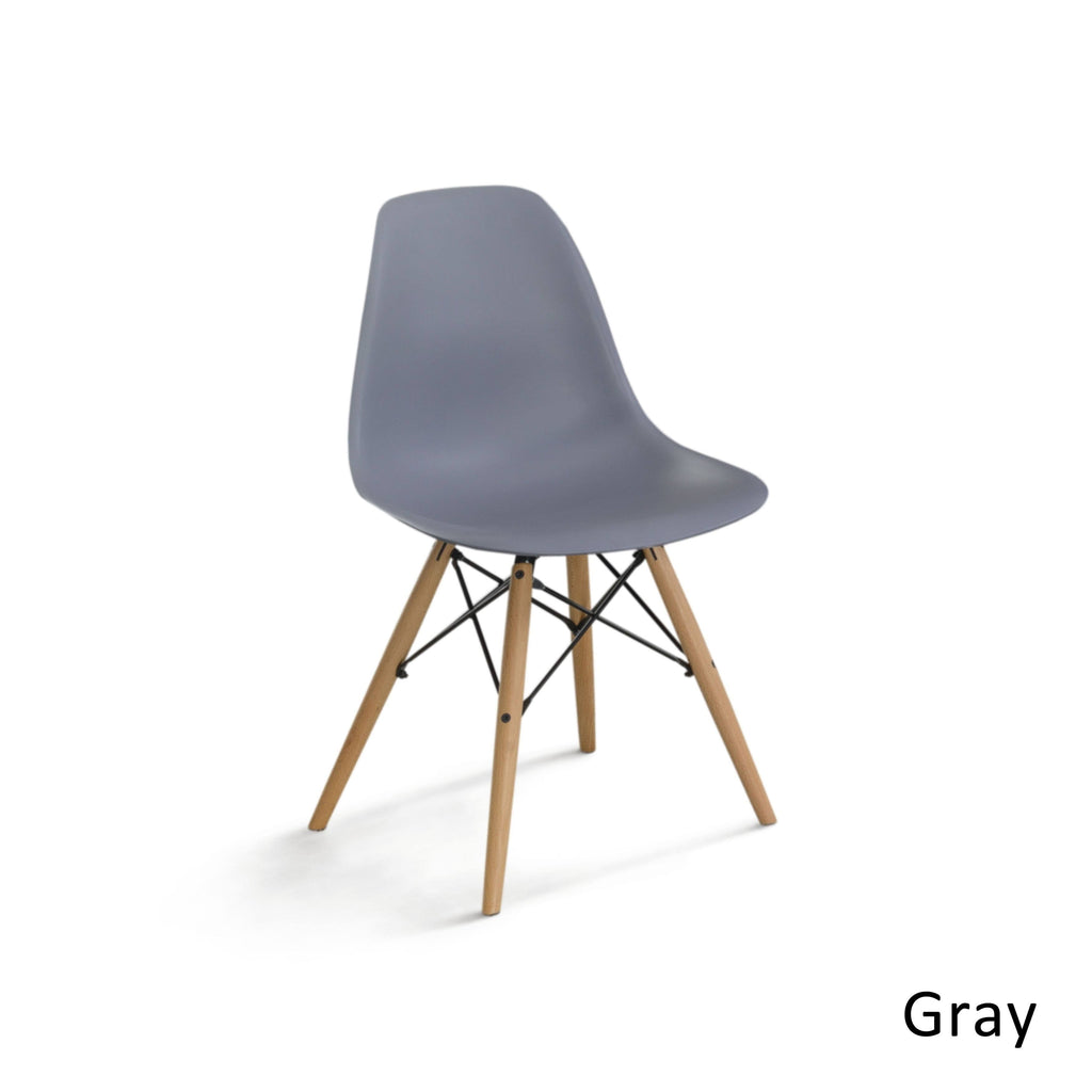 Black Plastic Accent Chairs Set of 2 M125828
