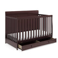 Espresso 4-in-1 Convertible Crib with Drawer X456