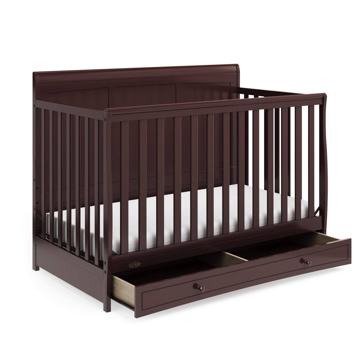 Espresso 4-in-1 Convertible Crib with Drawer X456