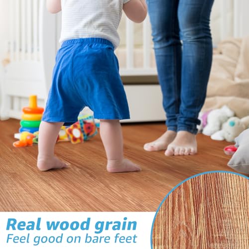 Interlocking Luxury Vinyl Flooring Tile 36 x 6 Inch 18-Pack S823