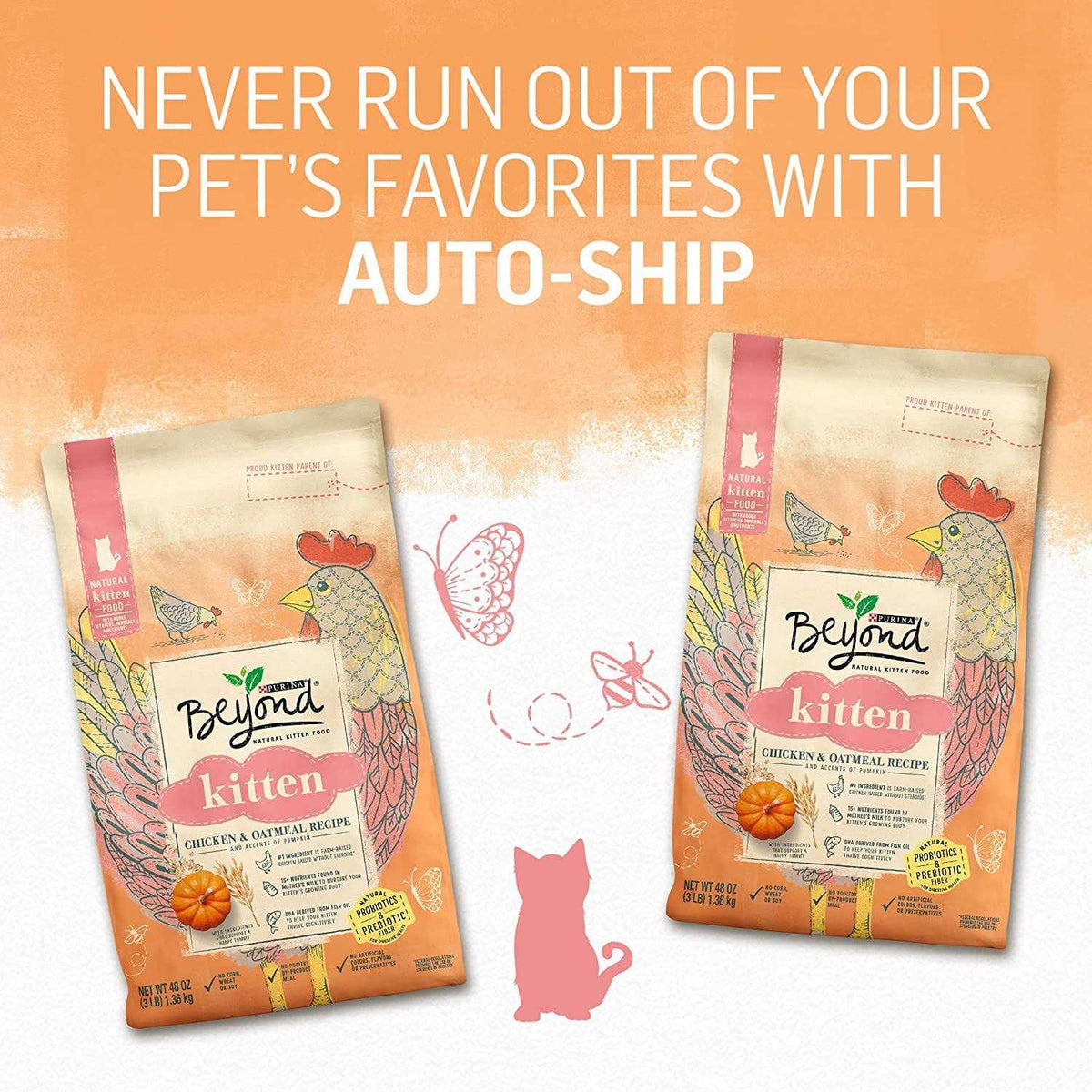 Natural Kitten Food Chicken & Oatmeal P8091