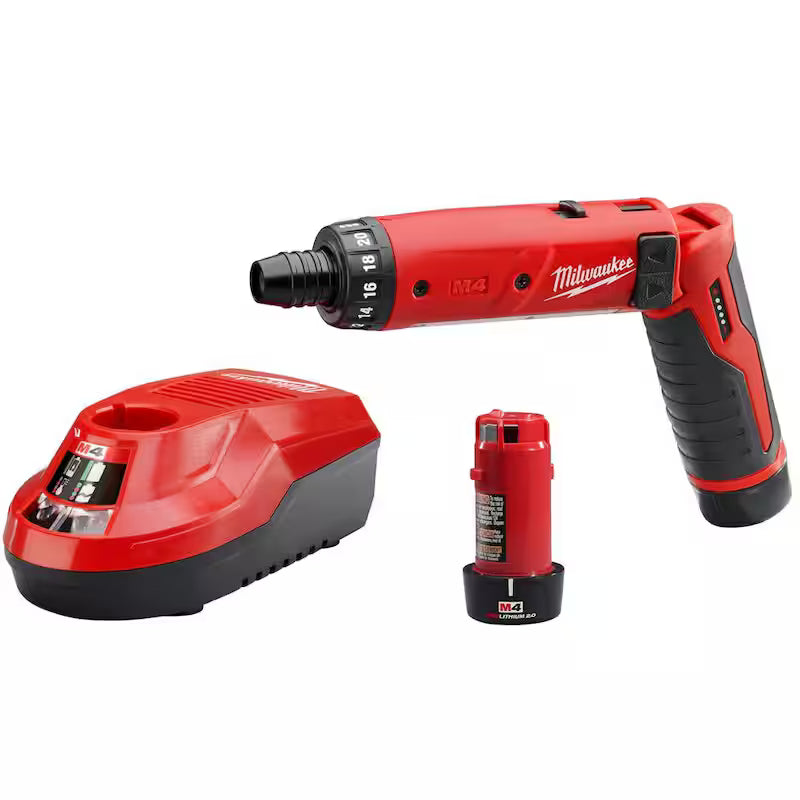 Cordless 1/4 in. Hex Screwdriver 2-Battery Kit H125
