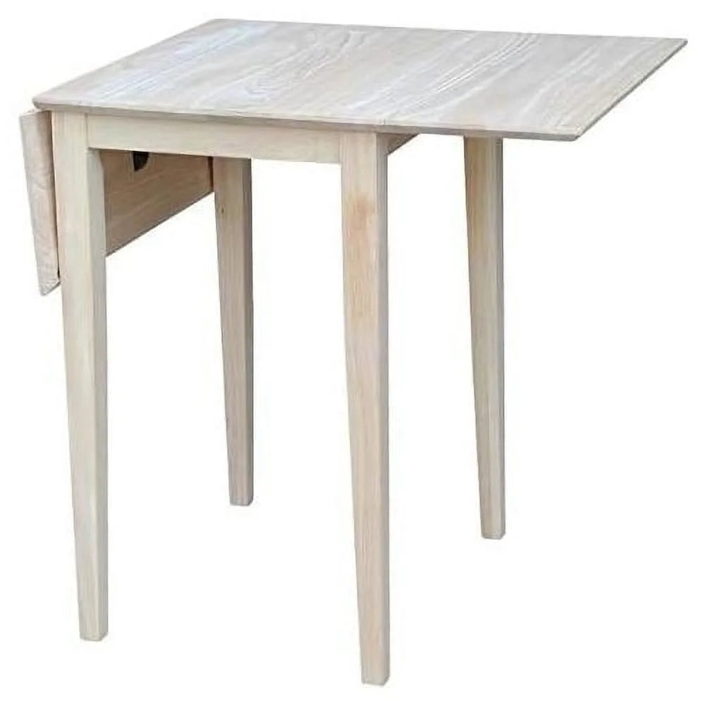 Unfinished Natural Wood Drop Leaf Dining Table V193529