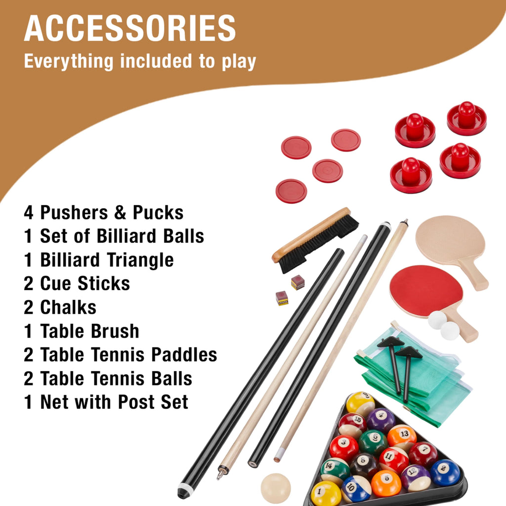7' Pool Air Hockey Table Tennis Table E2621