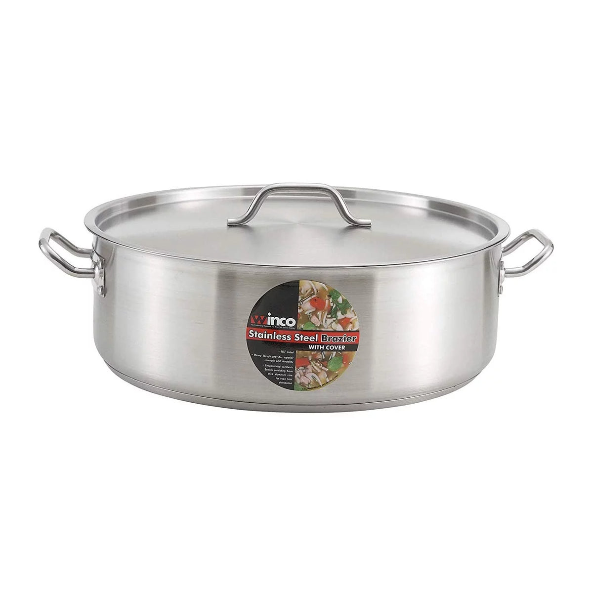 Stainless Steel 15 Quart Brasier with Cover V811354