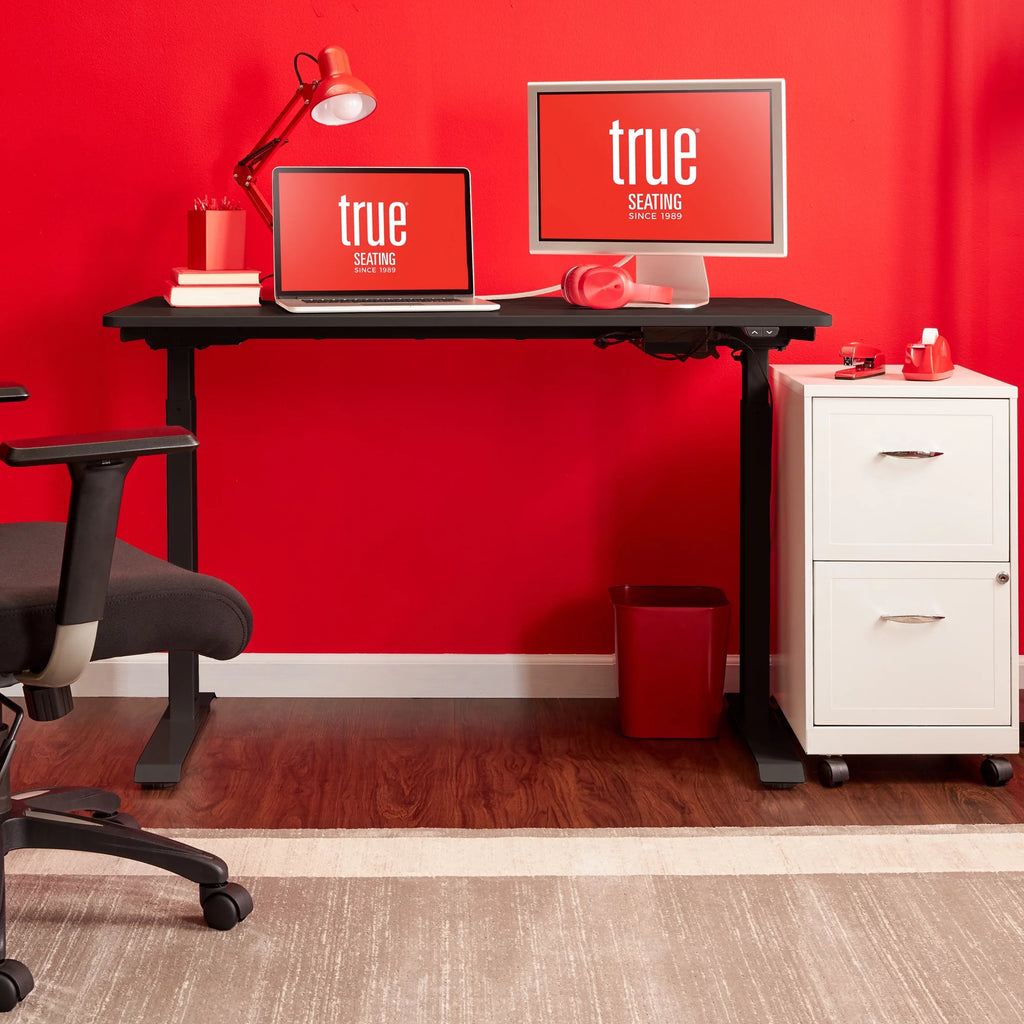 Black Height Adjustable Electric Standing Desk B15328