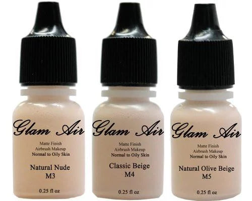 Water-based Foundation Set of 3 Light Matte Shades S825897