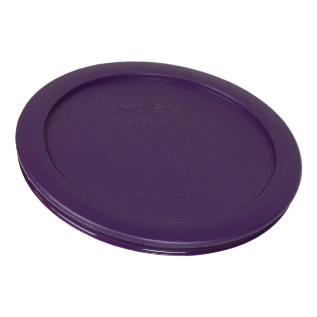 4-Cup Round Glass Food Storage Bowl with Purple Lid Z162