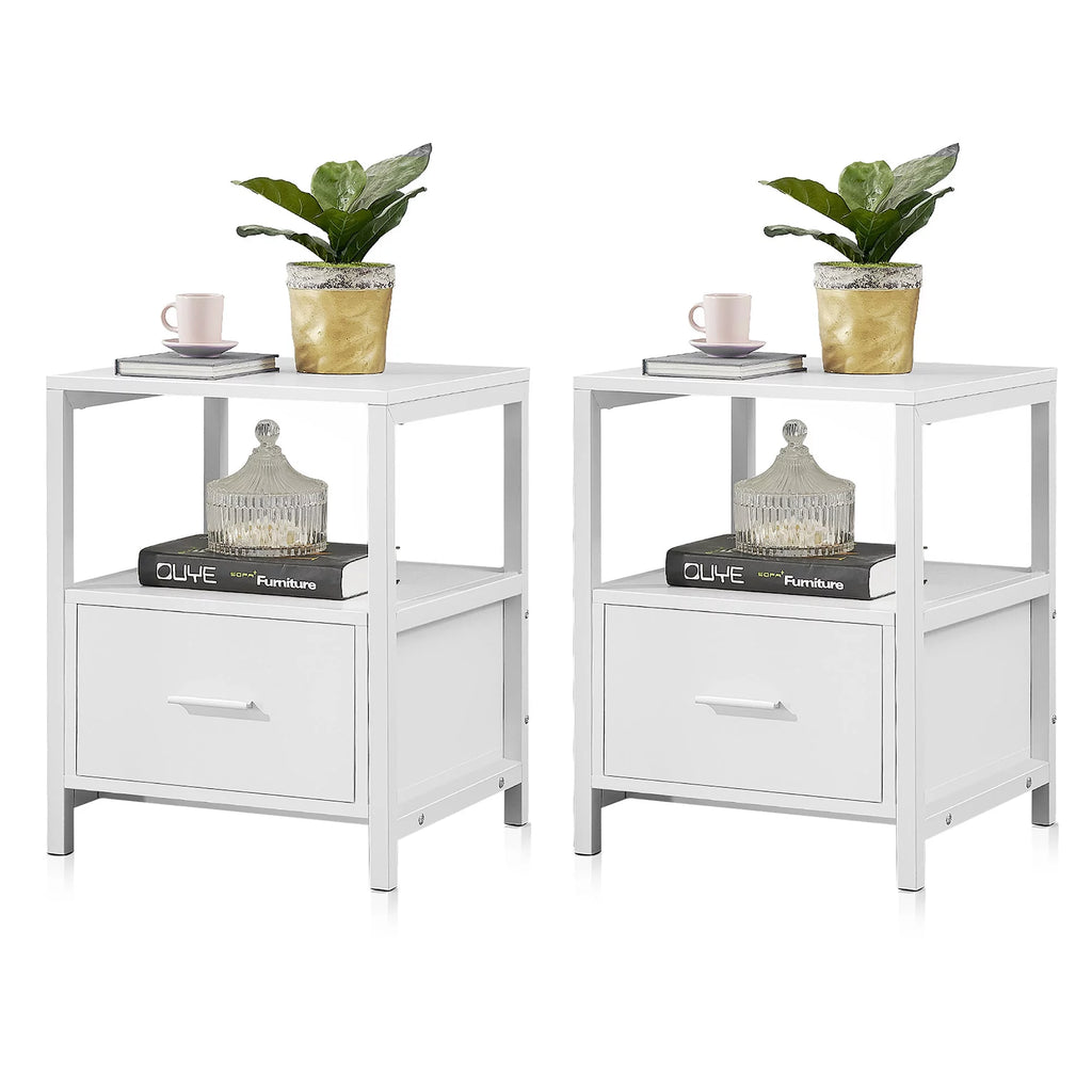 3-Piece Upholstered Platform Bed Frame and 2 Nightstand L175240