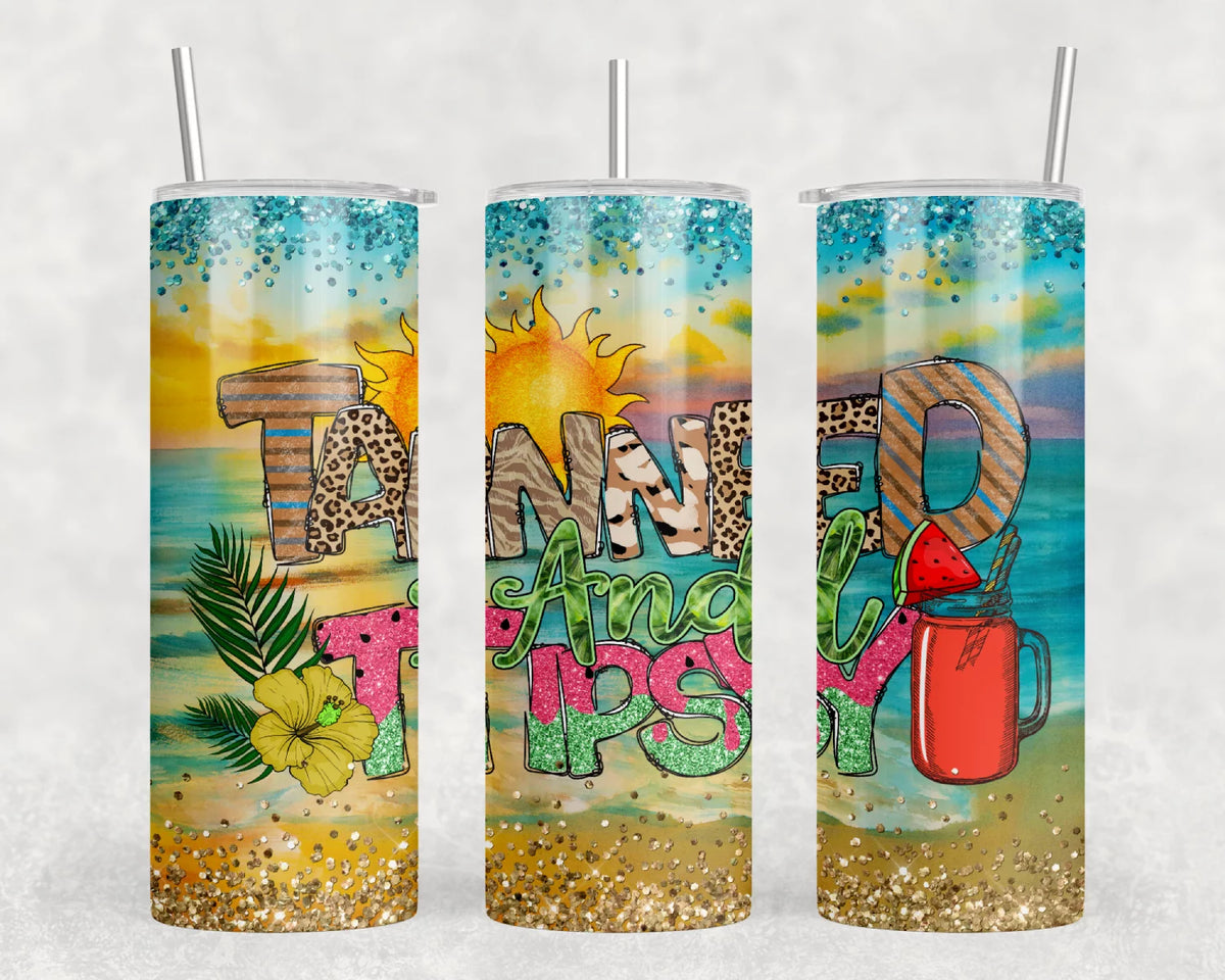 20 Oz Insulated Metal Tumbler with Lid and Straw M378082