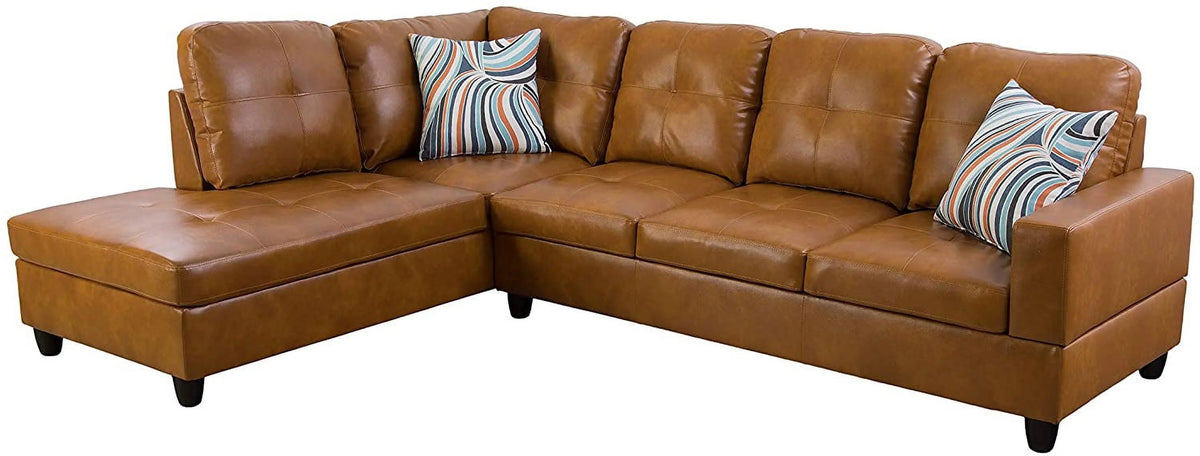 Leather L Shape Sectional Sofa Set Q951