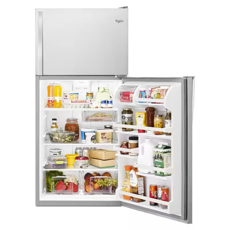 Top Freezer Refrigerator in Monochromatic Stainless Steel G86664