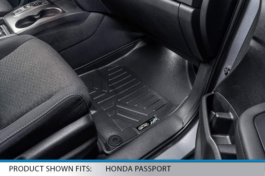 Custom Fit Floor Mats 2 Rows and Cargo Liner Set Black H419765