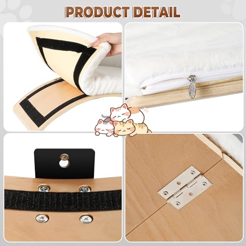 Cat Wall Shelves with Hammock and Perch J282