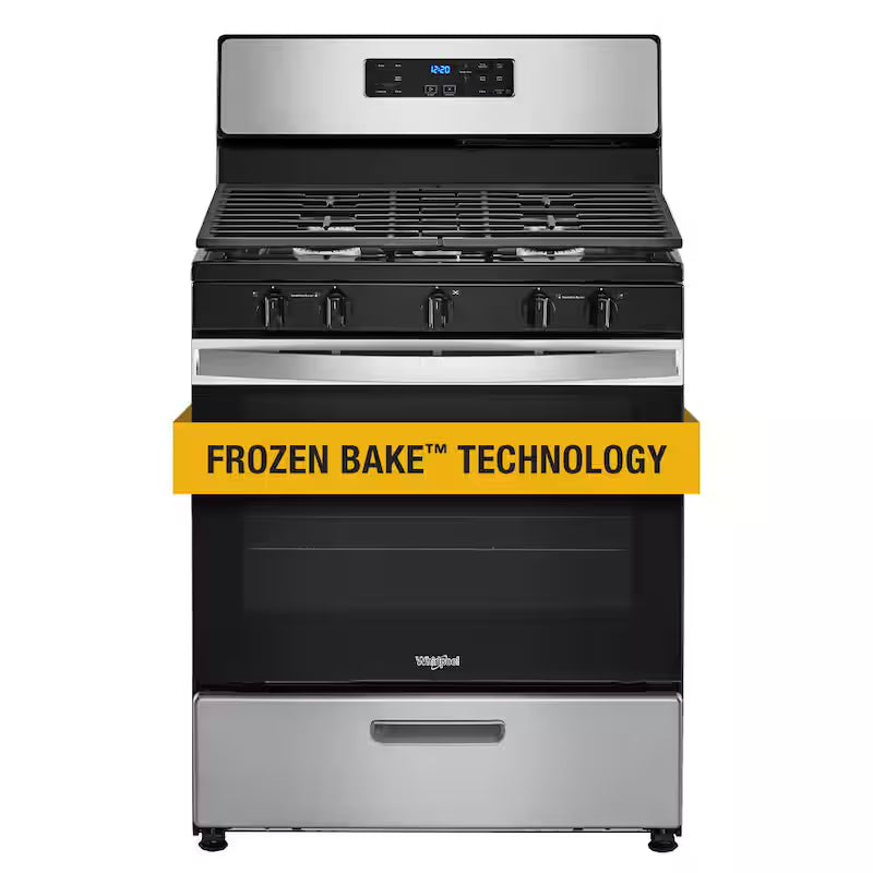 5-Burner Freestanding Gas Range in Stainless Steel X3820