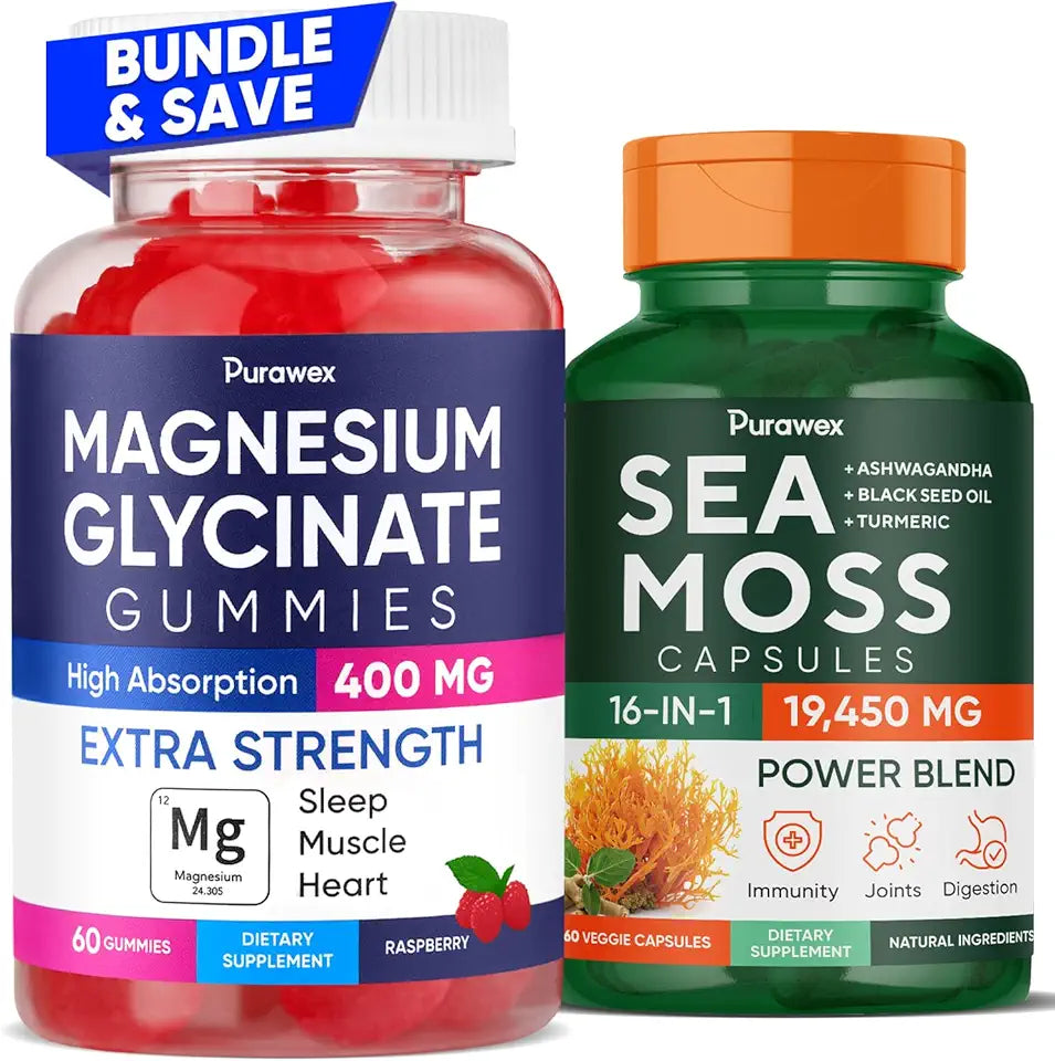 Magnesium Glycinate Gummies & Sea Moss Capsules L661