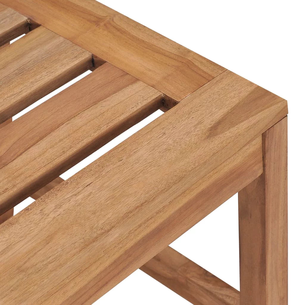 2 pcs Solid Teak Wood Patio Chairs O866