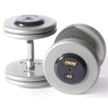 80 lb Gray Plate Rubber End Cap Dumbbells W23237