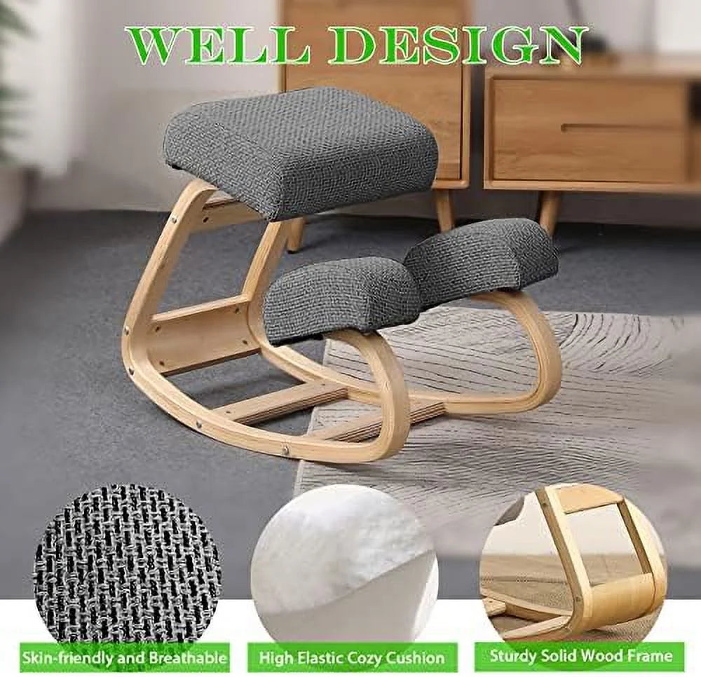 Ergonomic Kneeling Chair Grey O336308