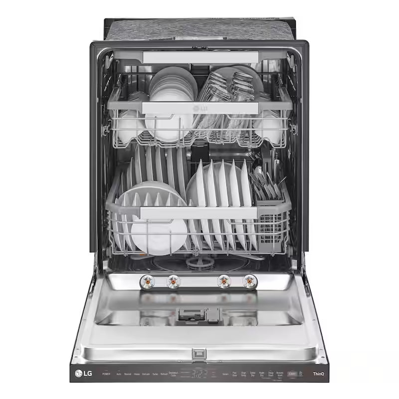 24 in. Black Stainless Steel Smart Dishwasher X515