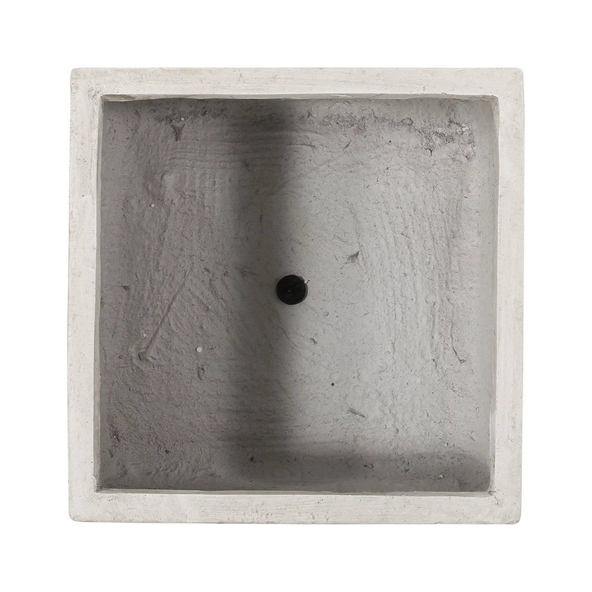 White Cast Stone Square Planter V472