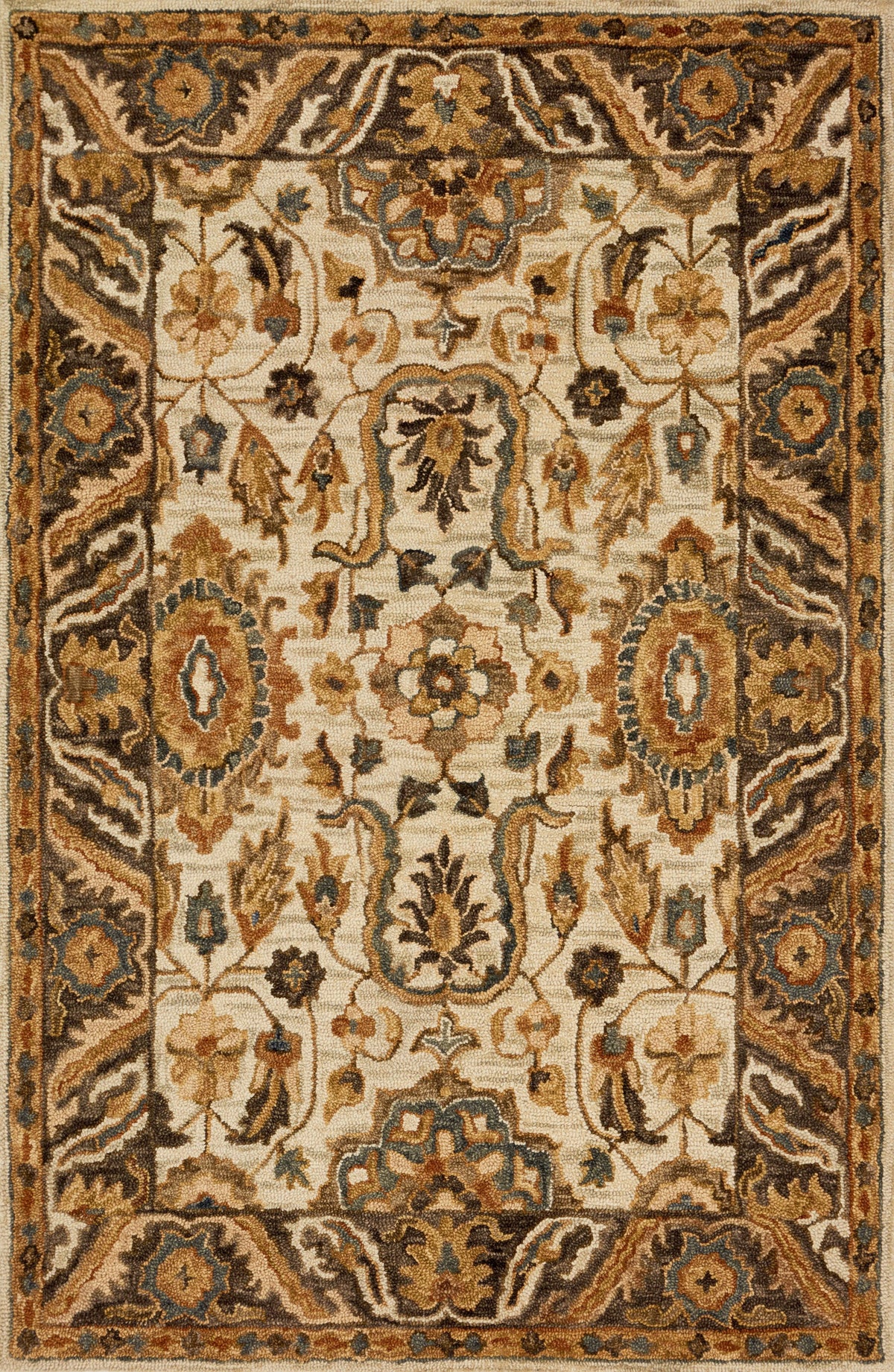 Ivory Dk Taupe Rug 7'9 x 9'9 D362