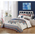 Queen Size 4 Piece Cotton Reversible Quilt Set P32381