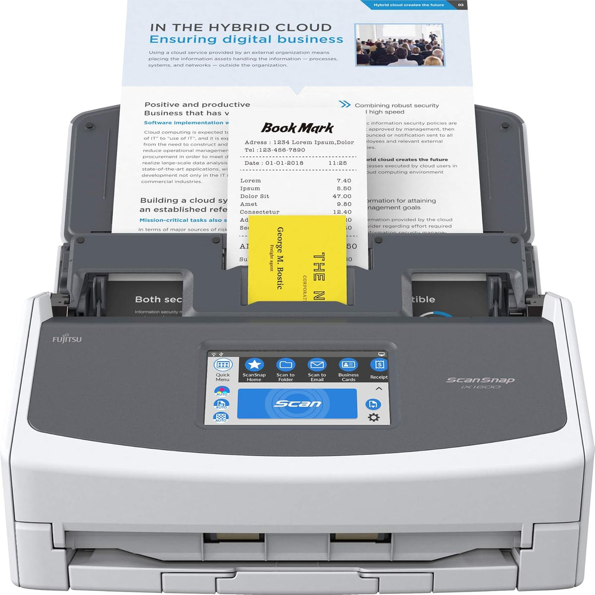 Black Document Scanner Z448