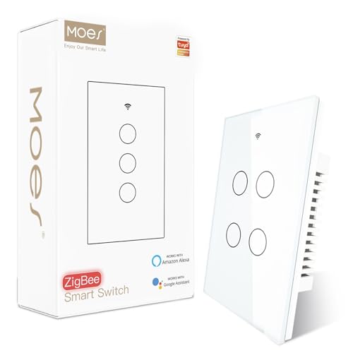Black 4 Gang Smart Light Switch D255726