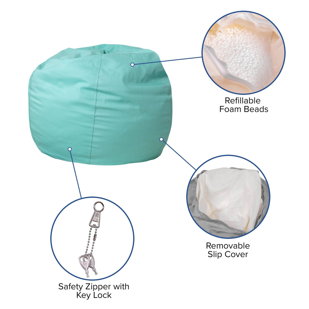 Small Refillable Bean Bag Chair S971